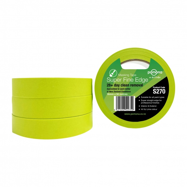 Pomona Super Fine Edge 28+ Day Masking Tape 36mm x 50m (Box of 16)