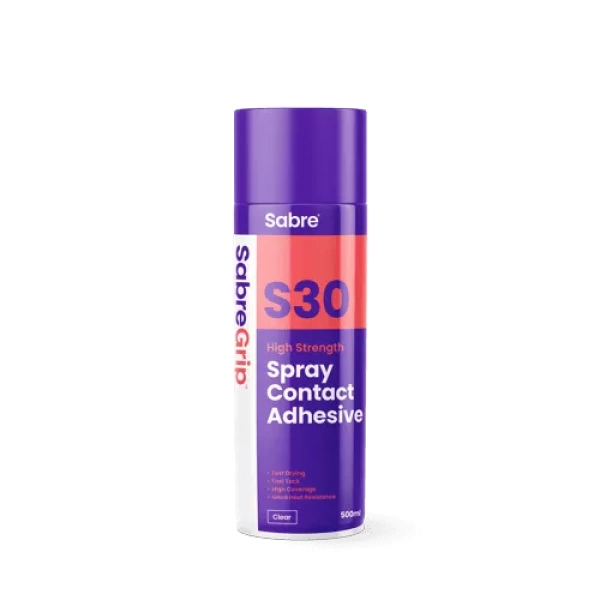 SabreGrip S30 Aerosol Contact Adhesive 500ml (Box of 12)