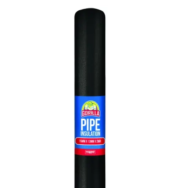 Gorilla Pipe Insulation 22mm x 13mm x 2mr Black