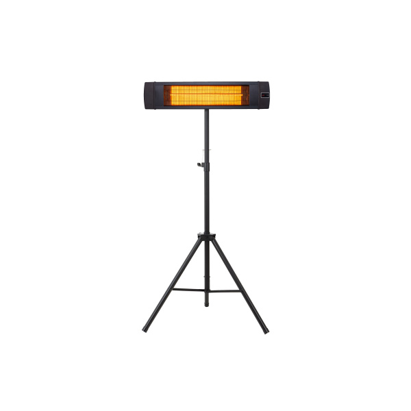 2000W Carbon Series Radiant Free Standing Wall Mounted Heater + Tripod Stand, Rectangle, 240V with Remote Control